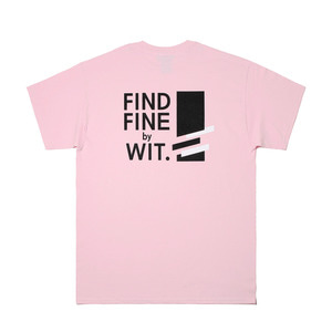 [위티나트] FFBW 사선로고 쇼트 슬리브 티셔츠 체리블라썸 / FFBW DIAGONAL LOGO SSV T-SHIRT cherry blossom - 풋셀스토어