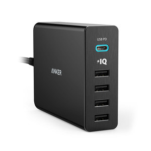 [ANKER] 앤커 파워포트+ 5포트 USB-C with Power Delivery - 풋셀스토어