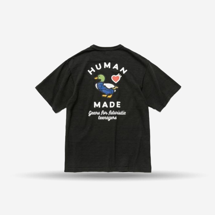 휴먼 메이드 #3 포켓 티셔츠 블랙